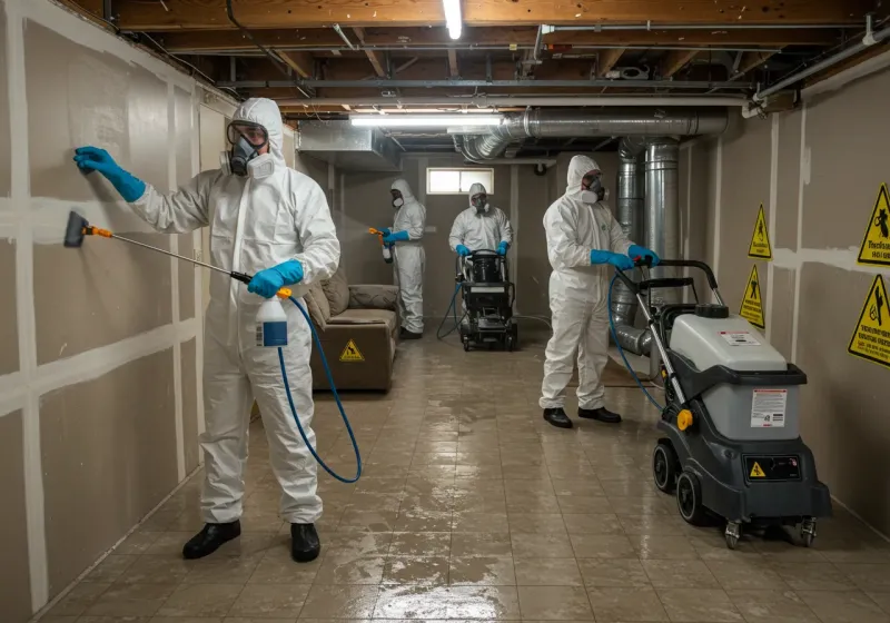 Basement Moisture Removal and Structural Drying process in Saratoga County, NY